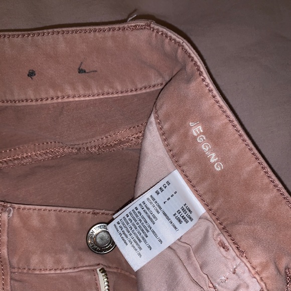 Soft pink jeggings size 0 X Long - Picture 4 of 4